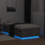 Voir la diapositive 4 : VIDAXL Cadre de lit avec LED sans matelas gris beton 90x190 cm