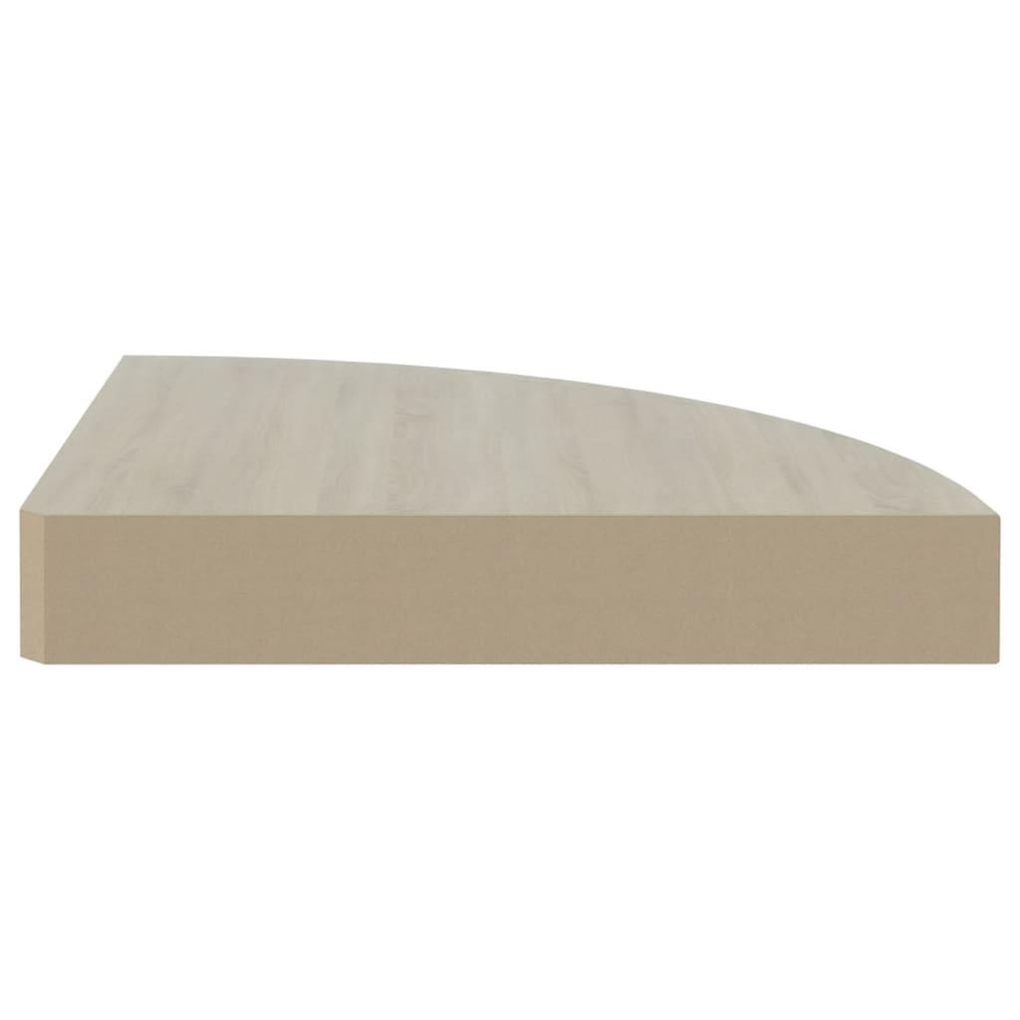 Voir la diapositive 5 : VIDAXL Etagere d'angle murale Chene et blanc 25x25x3,8 cm MDF