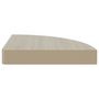 Voir la diapositive 5 : VIDAXL Etagere d'angle murale Chene et blanc 25x25x3,8 cm MDF