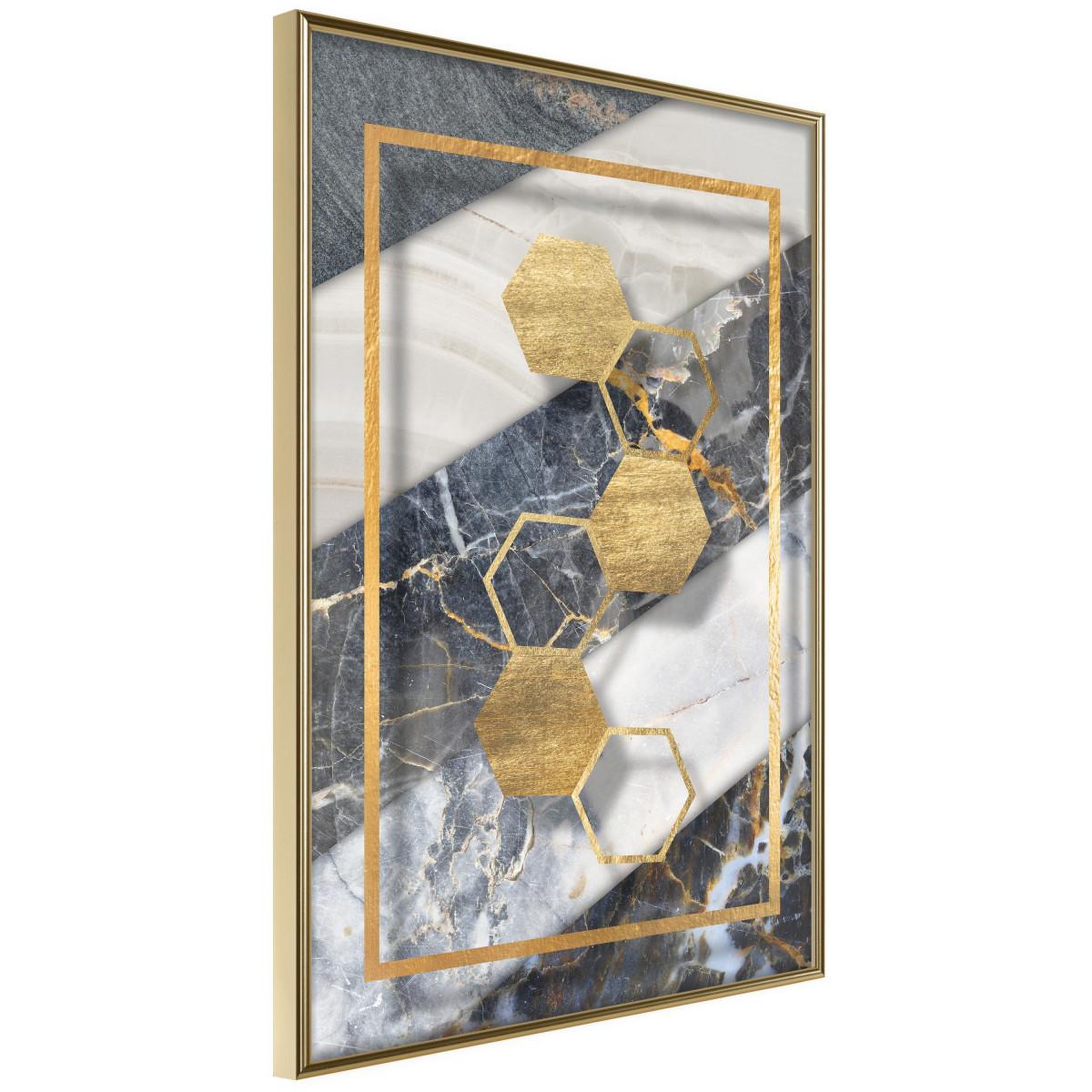 Paris Prix Affiche murale encadrée  marble composition iii