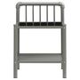 Voir la diapositive 3 : VIDAXL Tables de chevet 2 pcs Gris et noir Metal et verre