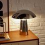 Voir la diapositive 6 : ATMOSPHERA Lampe à Poser Champignon  Omia  36cm Argent