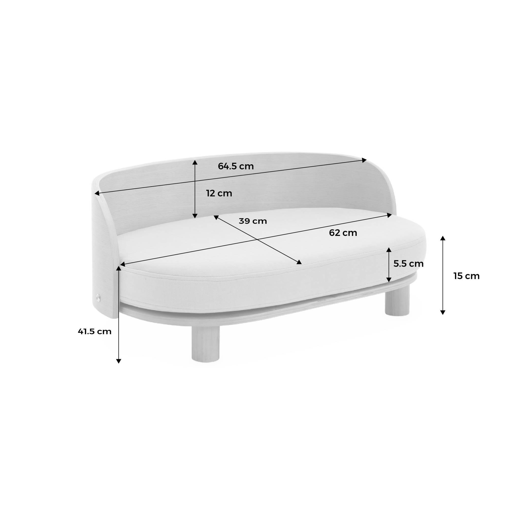 Voir la diapositive 4 : SWEEEK Panier pour chien et chat, lit pour animaux de compagnie, en bois