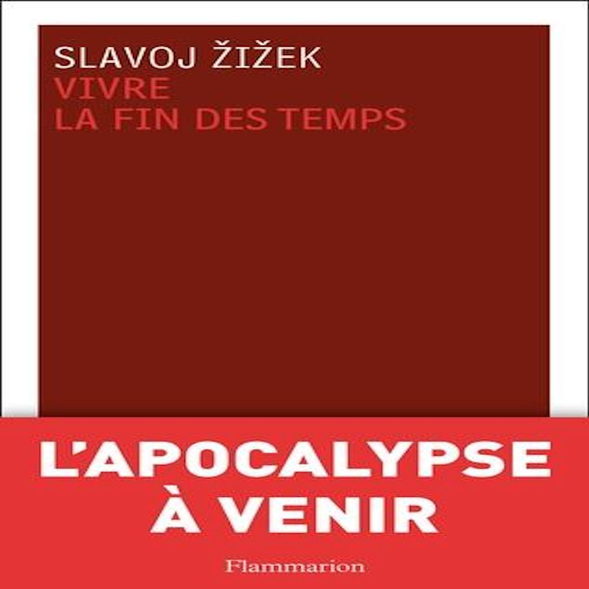 VIVRE LA FIN DES TEMPS, Zizek Slavoj