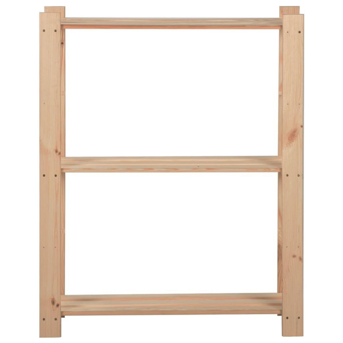 VIDAXL Etagere de stockage 3 niveaux 60x28,5x90 cm Bois de pin massif