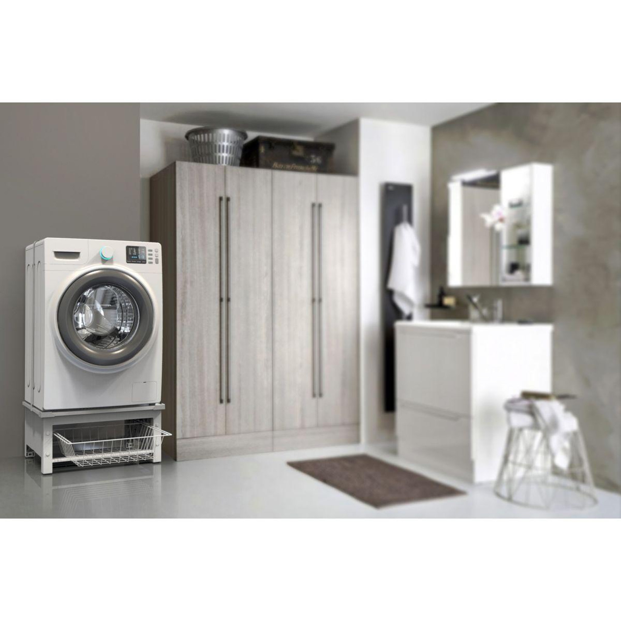 Voir la diapositive 4 : Meliconi Kit de réhausse pour lave-linge