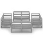 Voir la diapositive 3 : VIDAXL Salon de jardin 8 pcs Gris Bois de pin massif