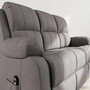 Voir la diapositive 4 : BEST MOBILIER Armand - canapé 3 places relax électrique en velours côtelé
