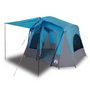 Voir la diapositive 2 : VIDAXL Tente de camping de cabine 5 personnes bleu impermeable