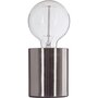 Voir la diapositive 2 : ATMOSPHERA Lampe à poser en fer Ampoule - H. 10,5 cm - Argent