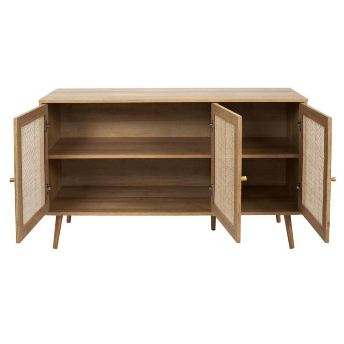 Paris Prix Buffet 3 Portes en Bois  Bali  115cm Naturel