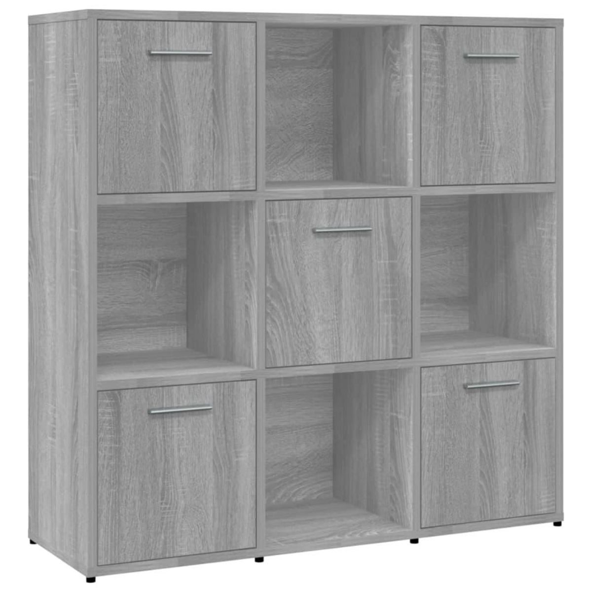 VIDAXL Bibliotheque Sonoma gris 90x30x90 cm Bois d'ingenierie