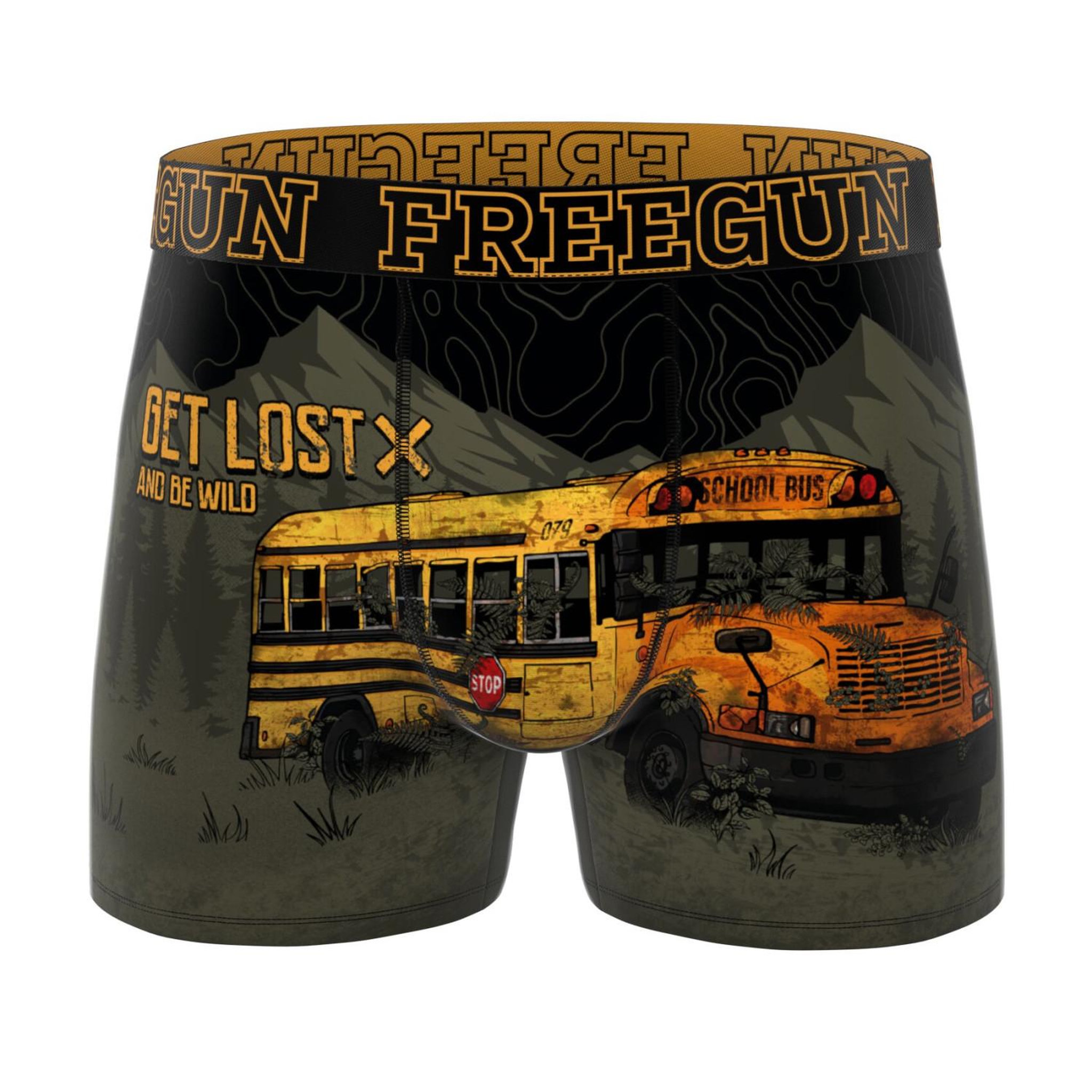 Voir la diapositive 5 : FREEGUN Lot de 5 boxers homme collection Vintage Winter