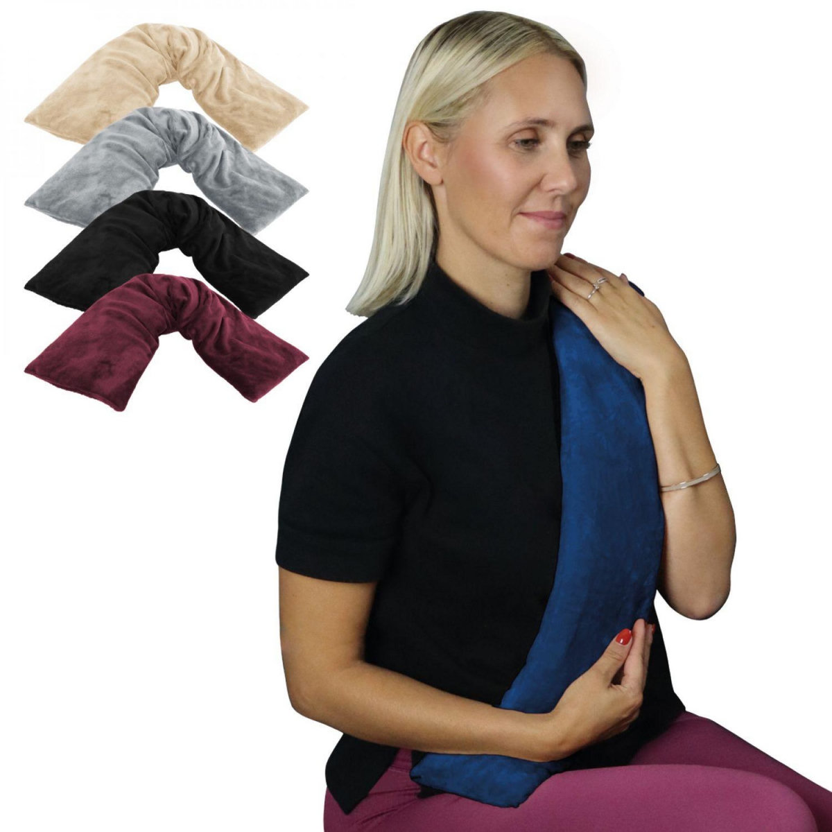 VIVEZEN Bouillotte longue chauffante - 12 x 80 cm