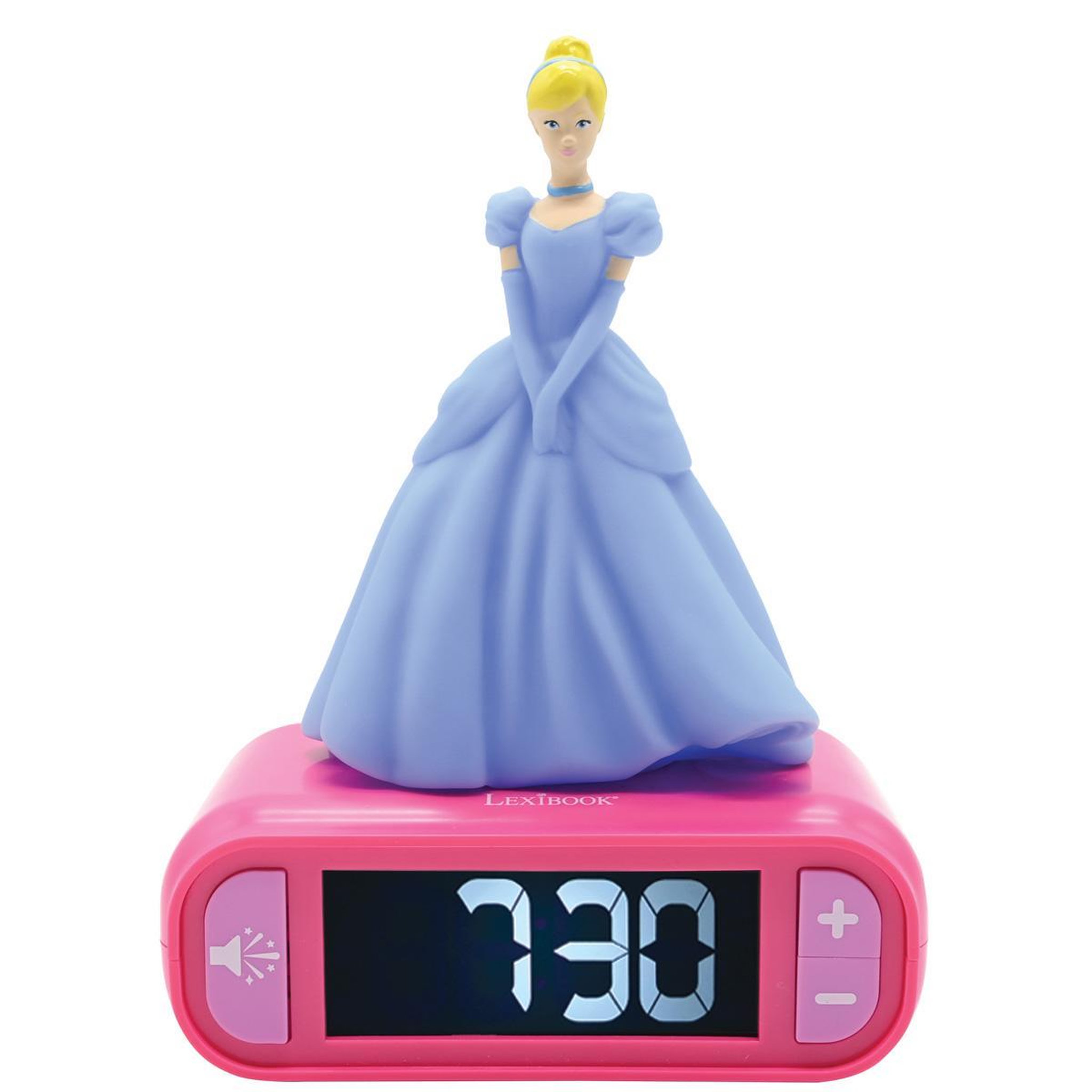 Lexibook Réveil avec veilleuse Disney Princesses Cendrillon 3D