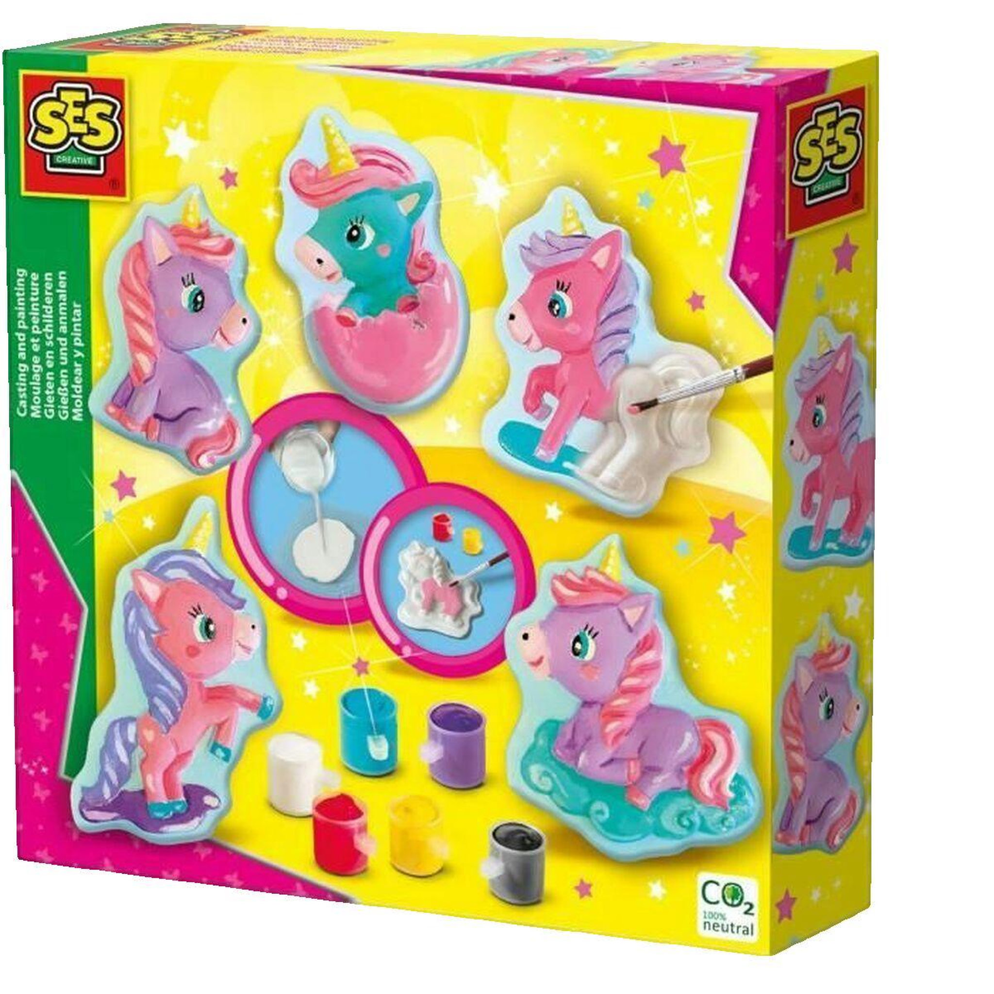 SES Creative Jeu de moulage et peinture SES Creative Bébés Licornes coloré