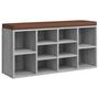 Voir la diapositive 2 : VIDAXL Banc a chaussures Sonoma gris 103x30x48 cm Bois d'ingenierie