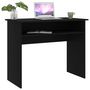 Voir la diapositive 3 : VIDAXL Bureau Noir 90x50x74 cm Bois d'ingenierie