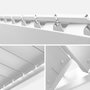Voir la diapositive 5 : SWEEEK Pergola bioclimatique aluminium 4x3m + 3 persiennes 100cm lames orientables Triomphe