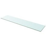 VIDAXL Panneau pour etagere Verre transparent 110 x 25 cm