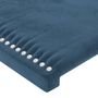 Voir la diapositive 4 : VIDAXL Tete de lit Bleu fonce 90x5x78/88 cm Velours