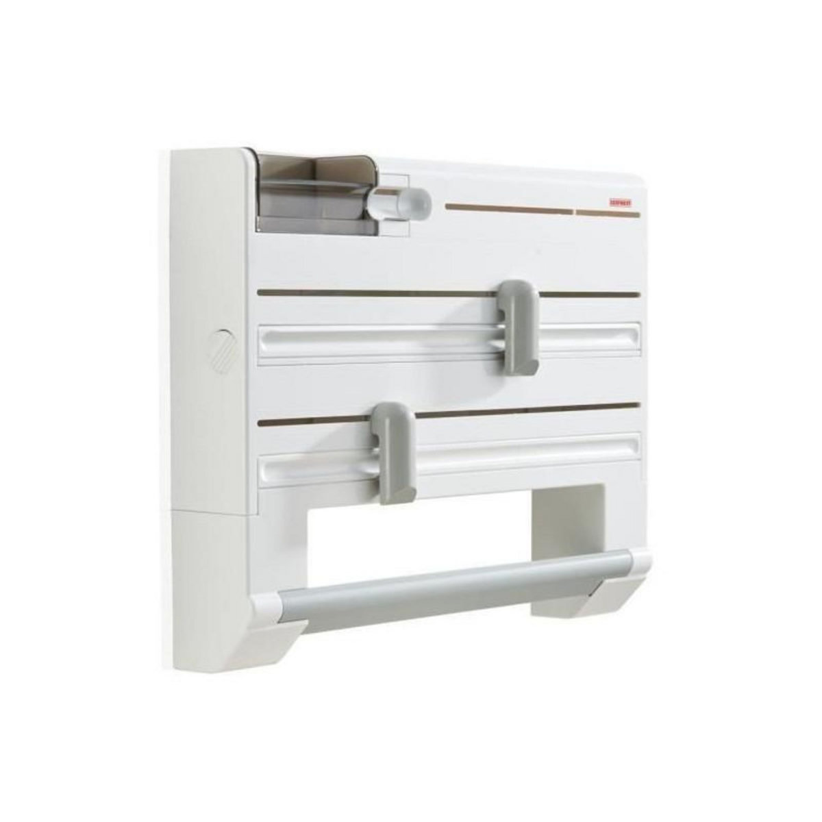 Leifheit Dérouleur coupe film, papier, essuie tout blanc - 25723