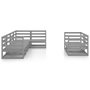 Voir la diapositive 3 : VIDAXL Salon de jardin 7 pcs Gris Bois de pin massif