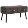 Voir la diapositive 1 : VIDAXL Table basse Gris 80x40x46 cm Velours