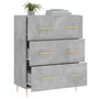 Voir la diapositive 4 : VIDAXL Buffet gris beton 69,5x34x90 cm bois d'ingenierie
