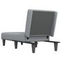 Voir la diapositive 5 : VIDAXL Chaise longue gris clair tissu