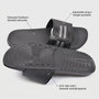 Voir la diapositive 4 : OZABI OZABI Claquettes Homme Piscine Ajustables Lot 2 Noir Bleu