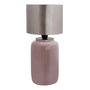 Voir la diapositive 1 : Paris Prix Lampe à Poser Design  Tino  43cm Vieux Rose & Argent