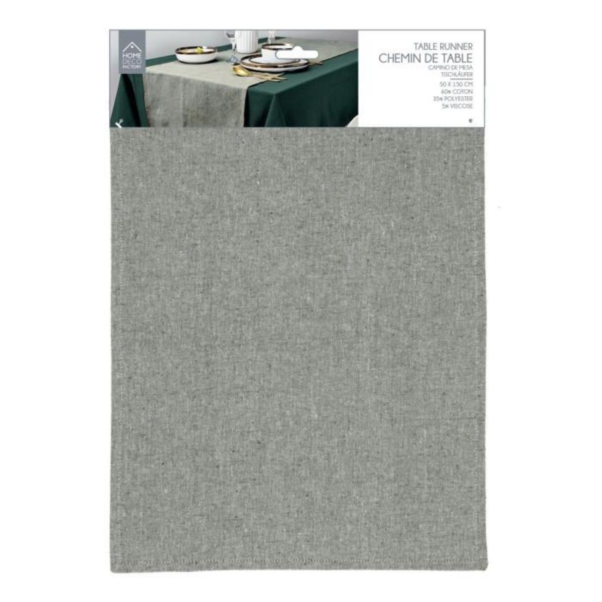 Paris Prix Chemin de Table Déco  Lunabel  50x150cm Vert Olive