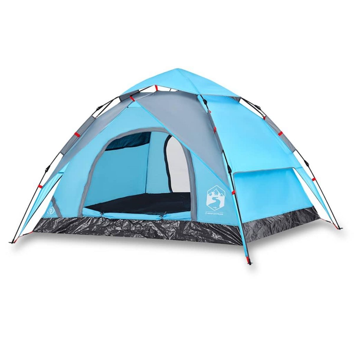 VIDAXL Tente de camping a dome 3 personnes bleu liberation rapide