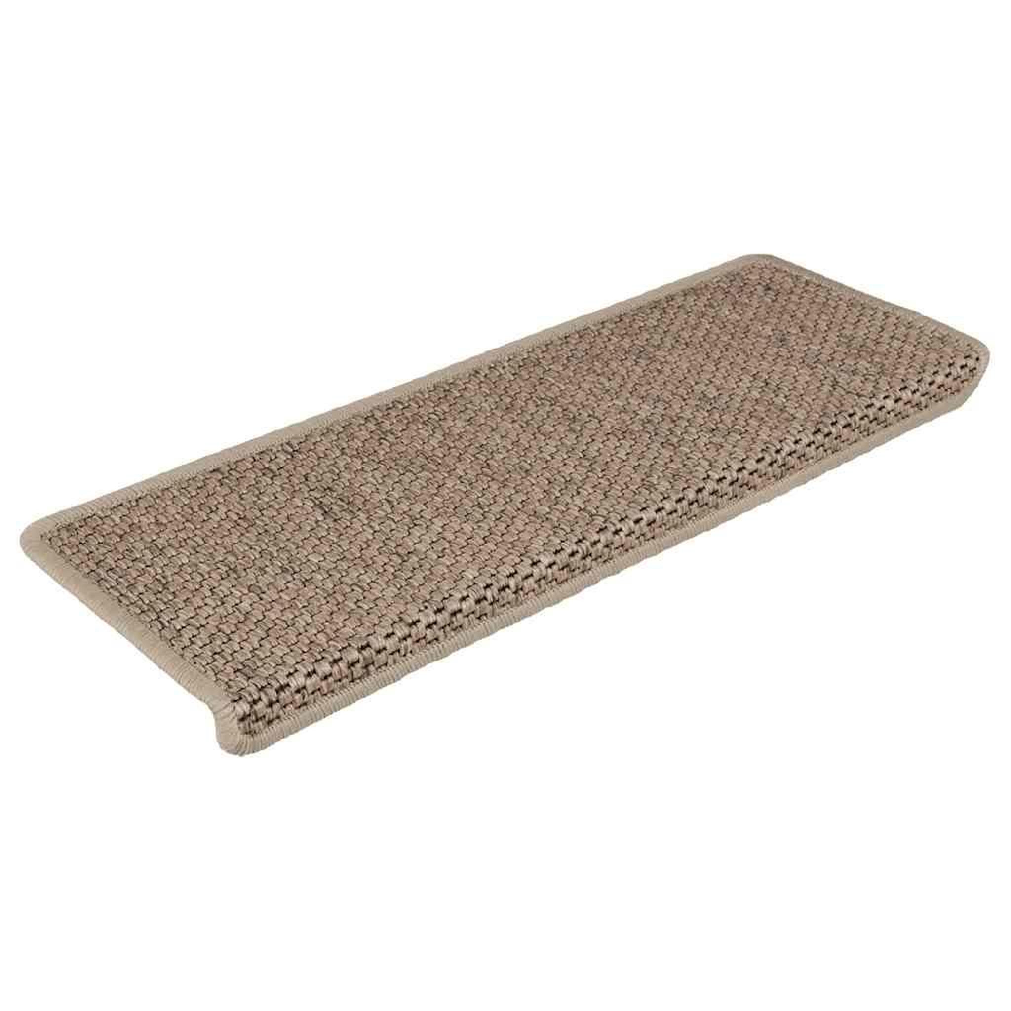 Voir la diapositive 2 : VIDAXL Tapis d'escalier autocollants 30 pcs 65x21x4 cm sable
