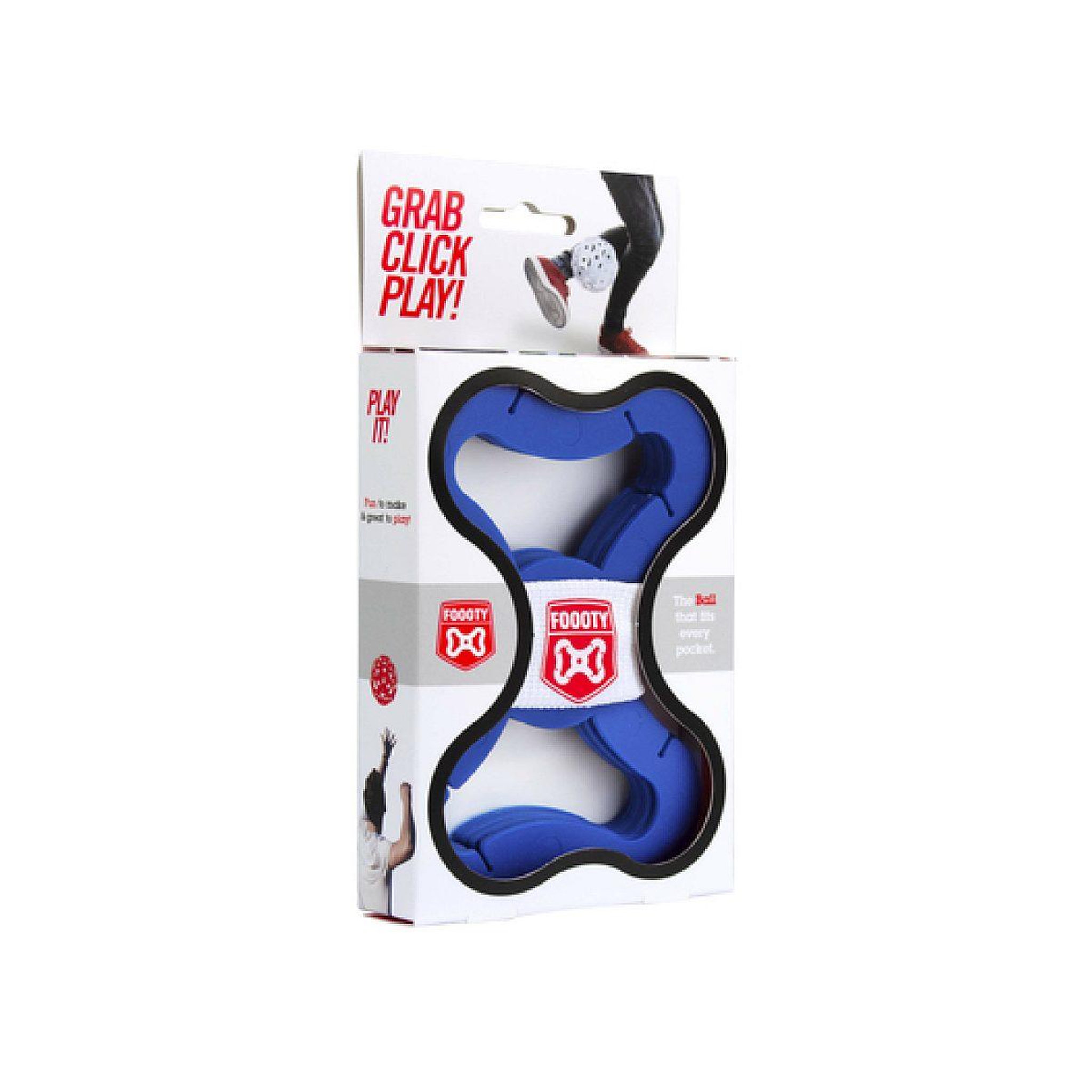 Voir la diapositive 2 : FOOTY Foooty bleu - balle de jeu
