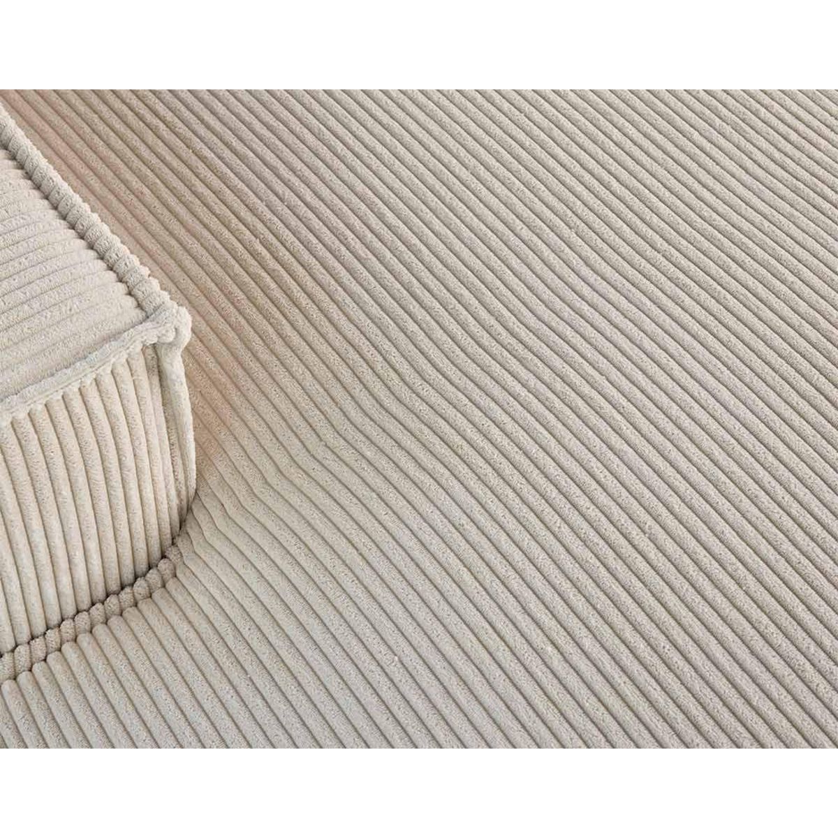 LISA DESIGN Spiaggia - canapé d'angle gauche - 5 places - en velours côtelé