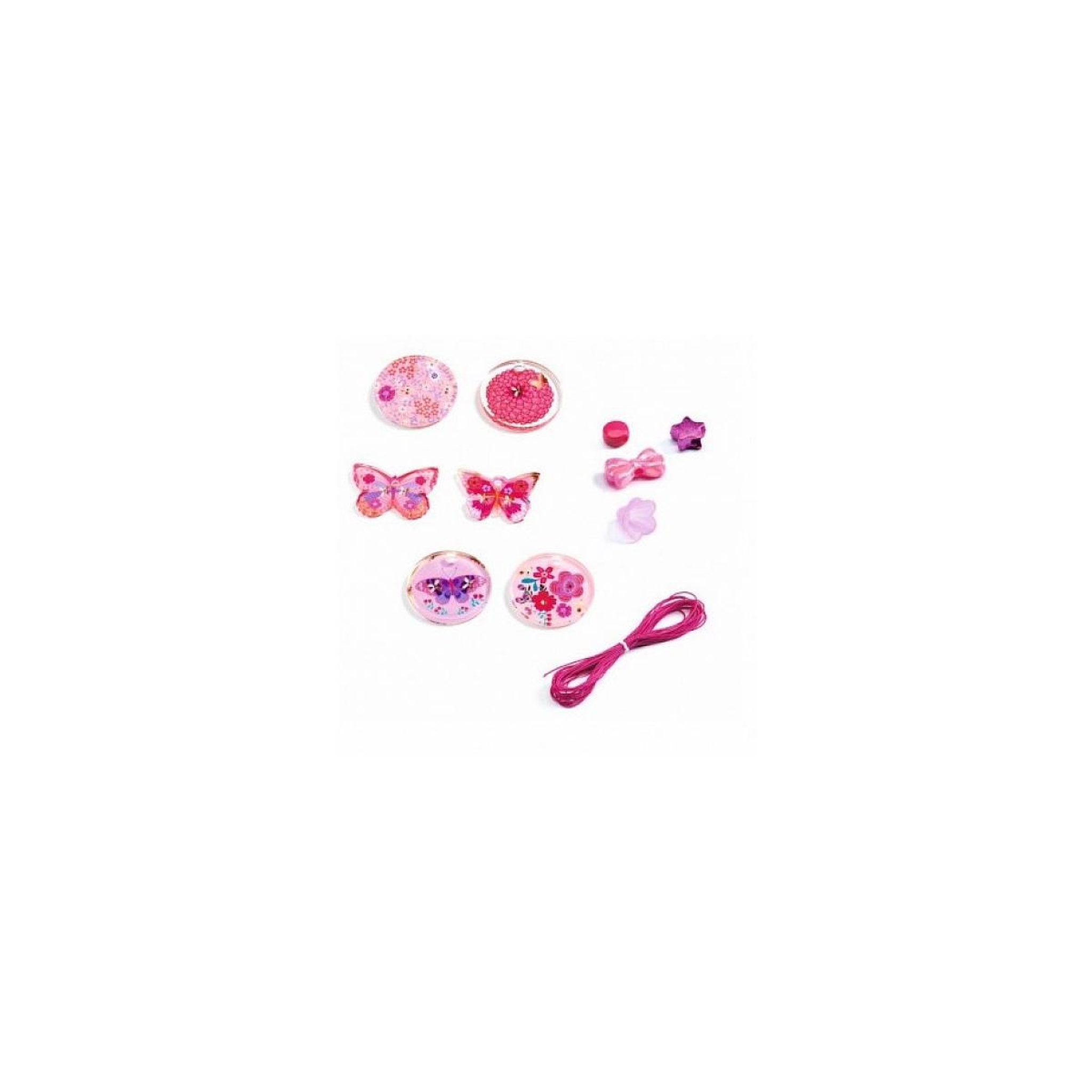Voir la diapositive 2 : Djeco Perles fantaisies theme papillons