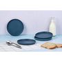 Voir la diapositive 2 : BJORN Assiette SCANDI Ø16,5cm - 4 pièces - Marine