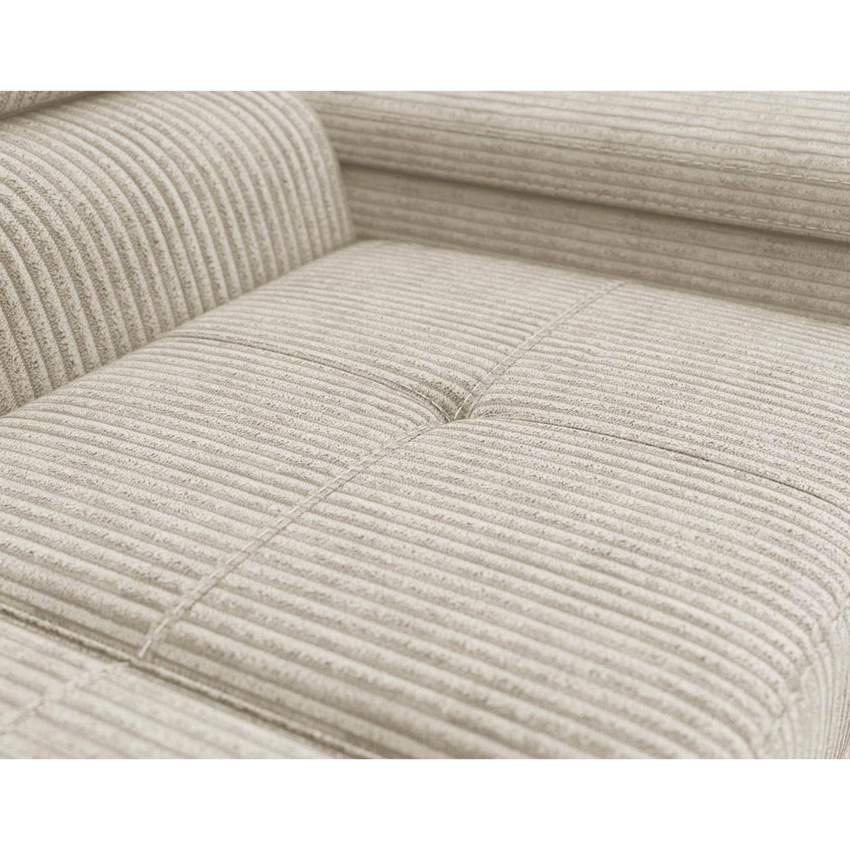 BEST MOBILIER Pablo - canapé droit 2 places avec têtières ajustables - en velours côtelé