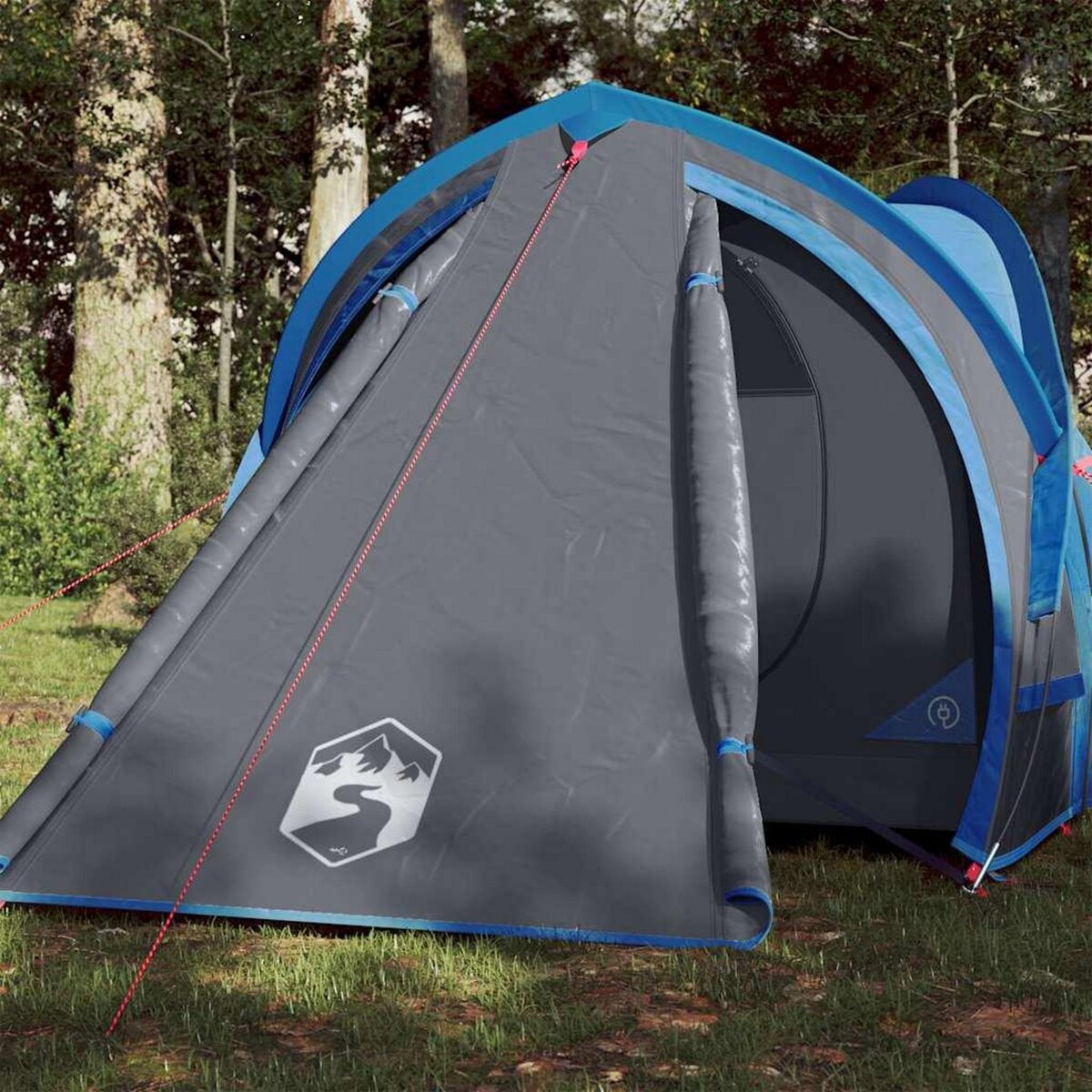 VIDAXL Tente de camping a dome 2 personne bleu impermeable