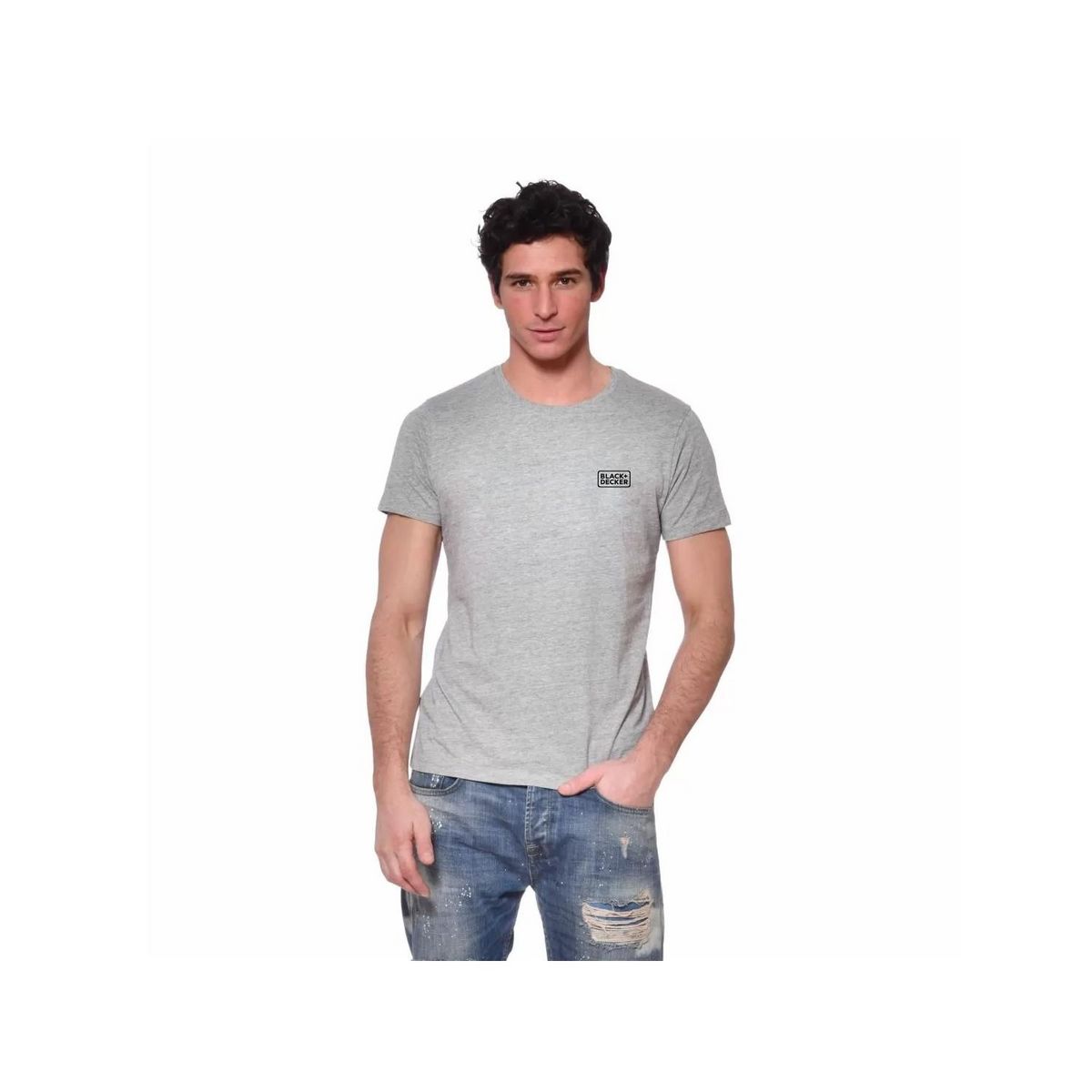 Black et Decker Lot de 2 t-shirts homme manches courtes en coton 140gr/m²