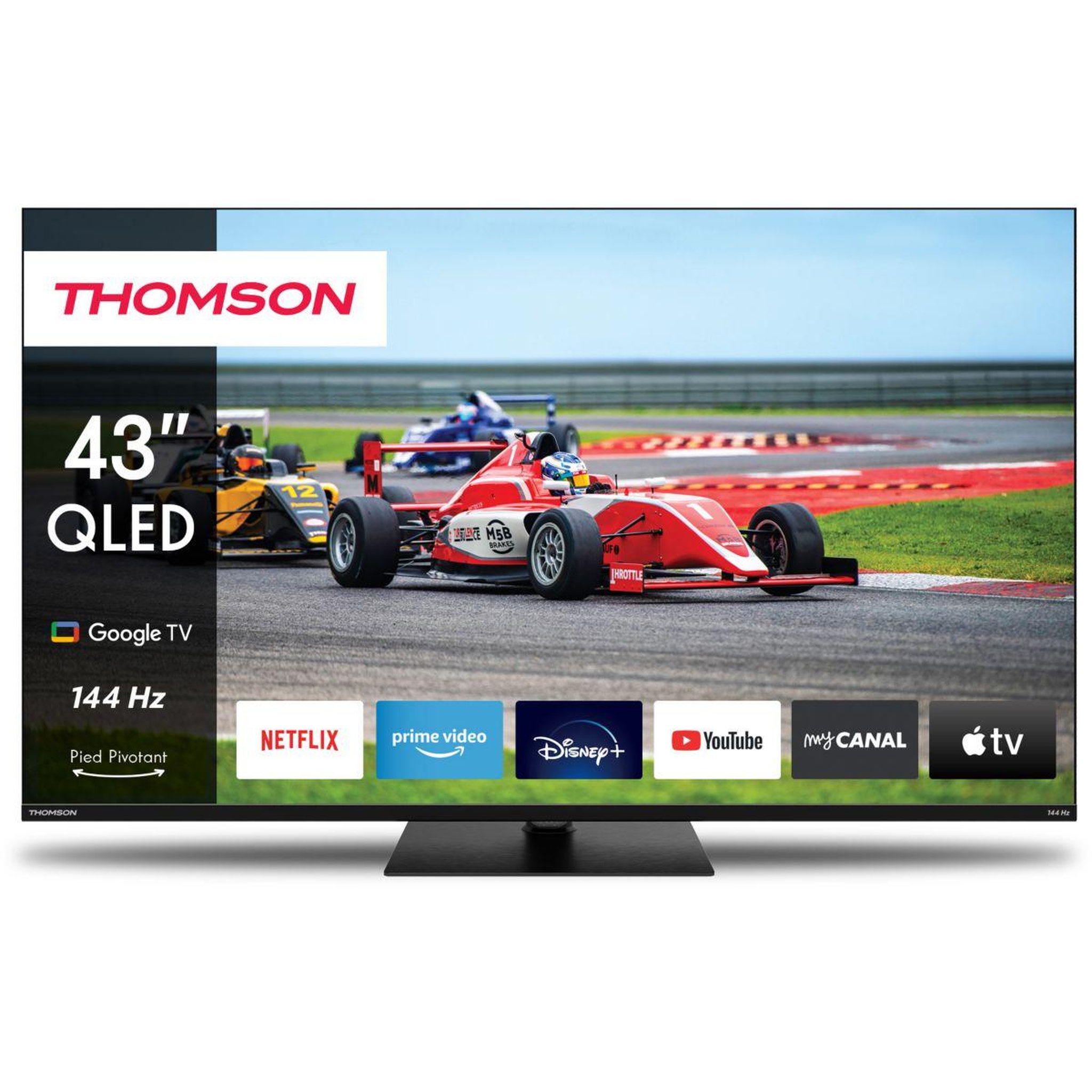 THOMSON Tv qled 43qg7c14 (2024) 43  (109 cm) - 144hz, google tv