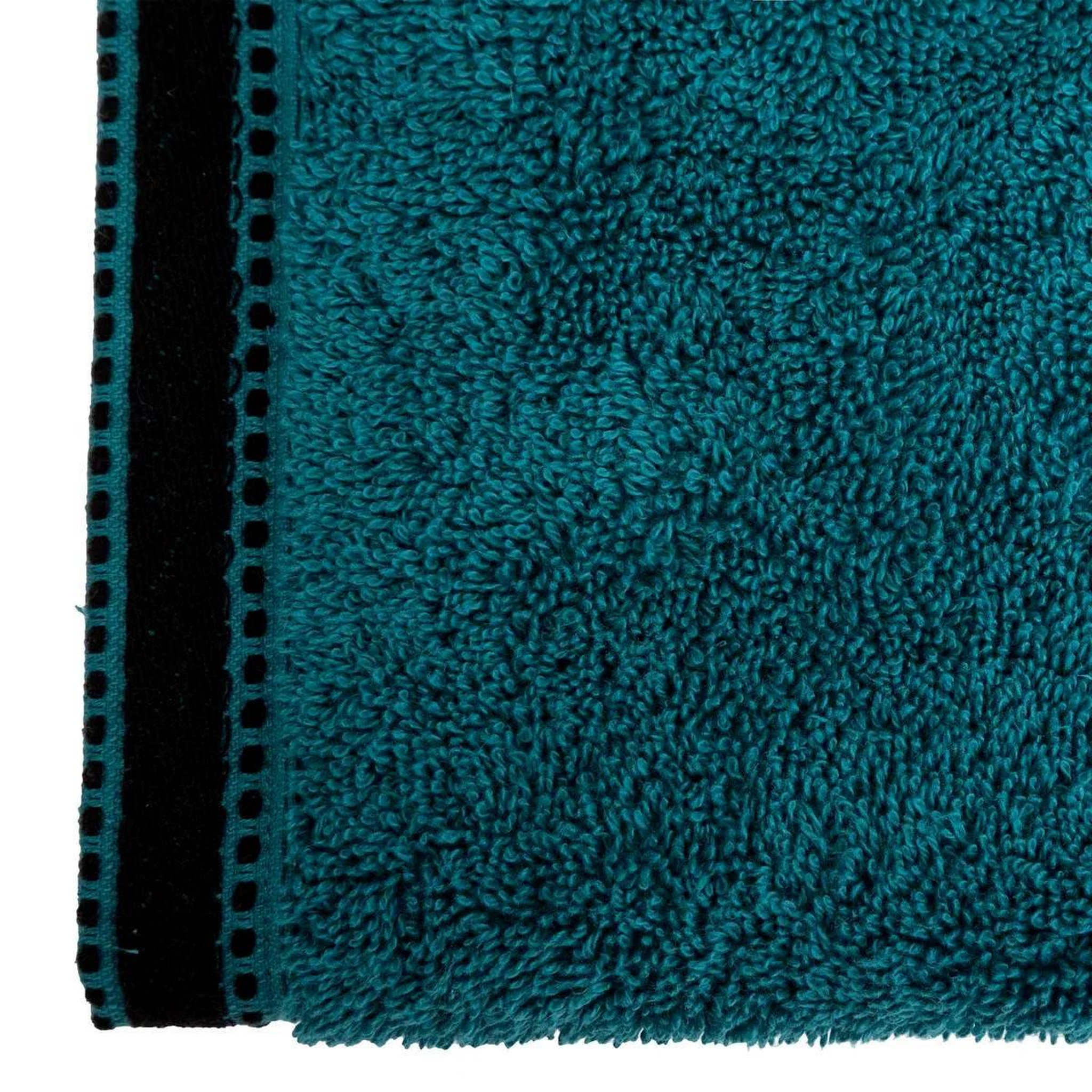 Voir la diapositive 2 : ATMOSPHERA Serviette d'invité  joia  30x50cm bleu canard
