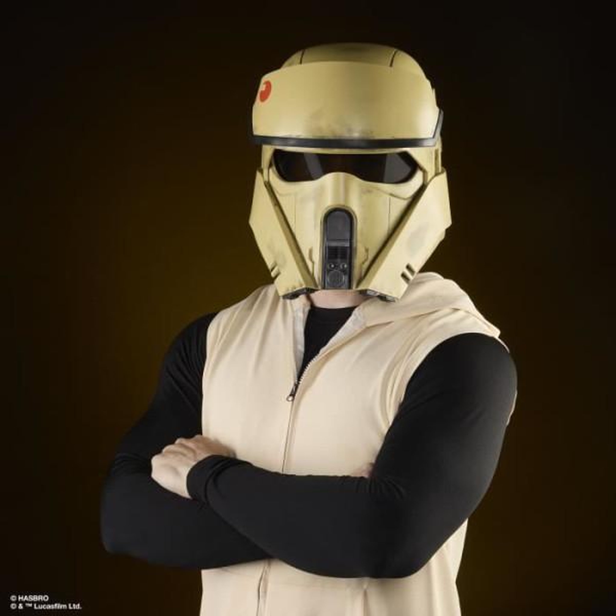 Voir la diapositive 3 : HASBRO Casque Shoretrooper électronique premium, article de cosplay Star Wars The Black Series : Andor, Modulation vocale, des 14