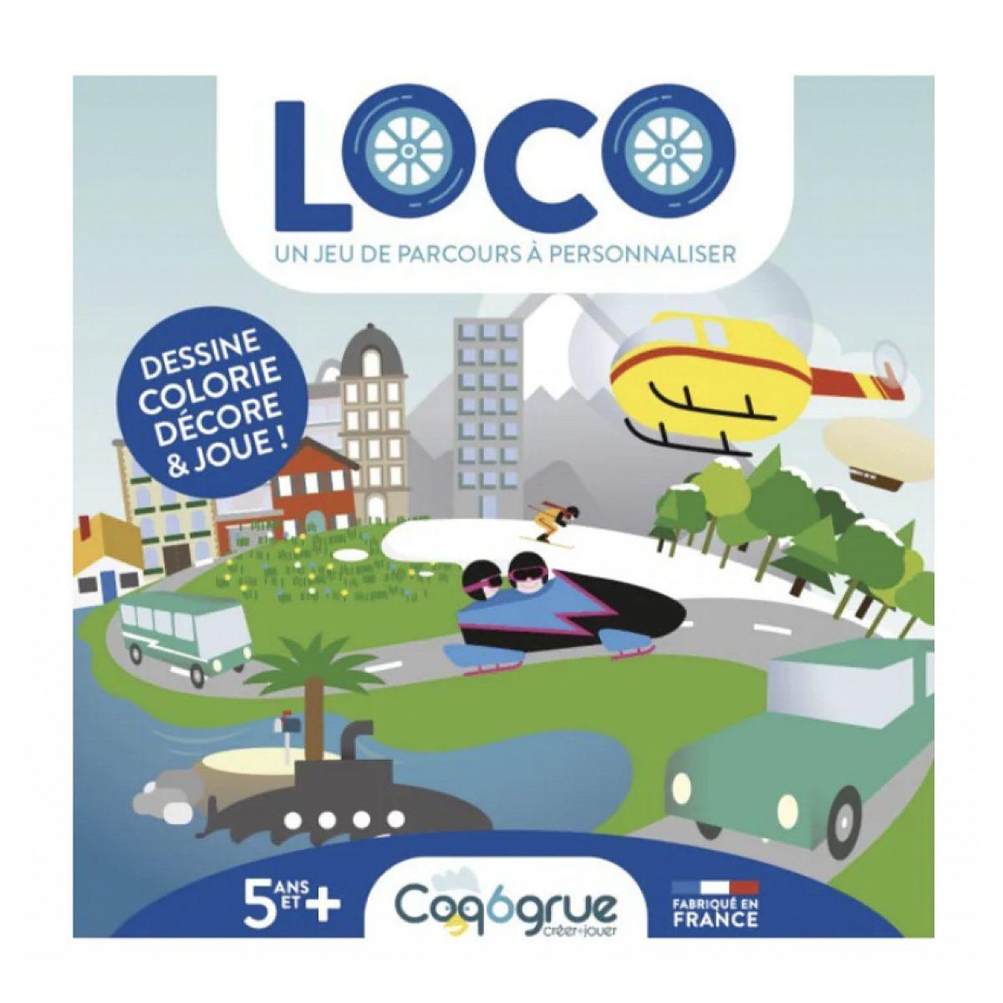 COQ6GRUE Loco - jeu de parcous à personnaliser