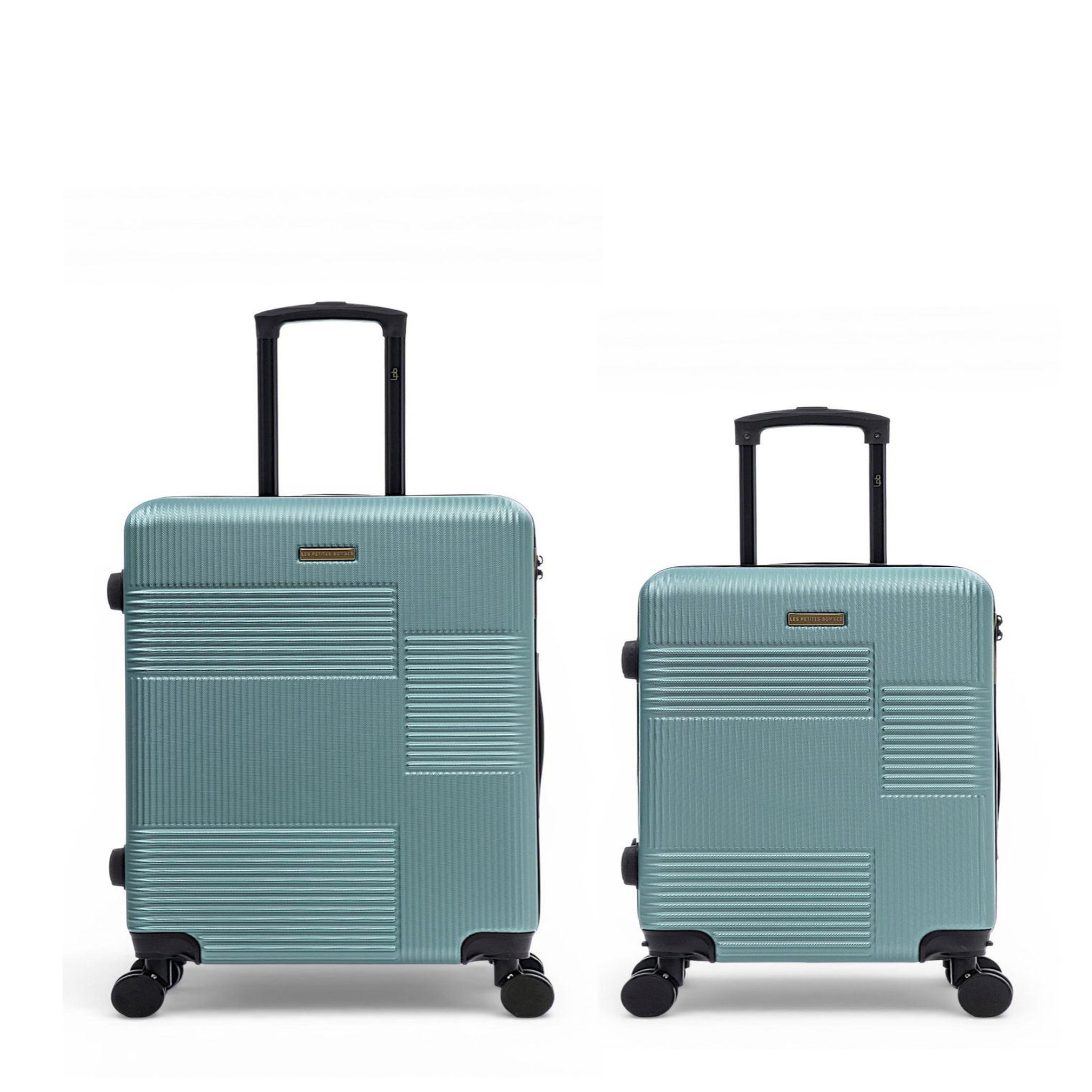 LES P'TITES BOMBES LPB Lot de 2 Valises Rigides Taille Moyenne et Cabine LIVIA