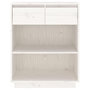 Voir la diapositive 5 : VIDAXL Armoire console Blanc 60x34x75 cm Bois de pin solide