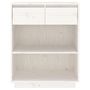 Voir la diapositive 5 : VIDAXL Armoire console Blanc 60x34x75 cm Bois de pin solide