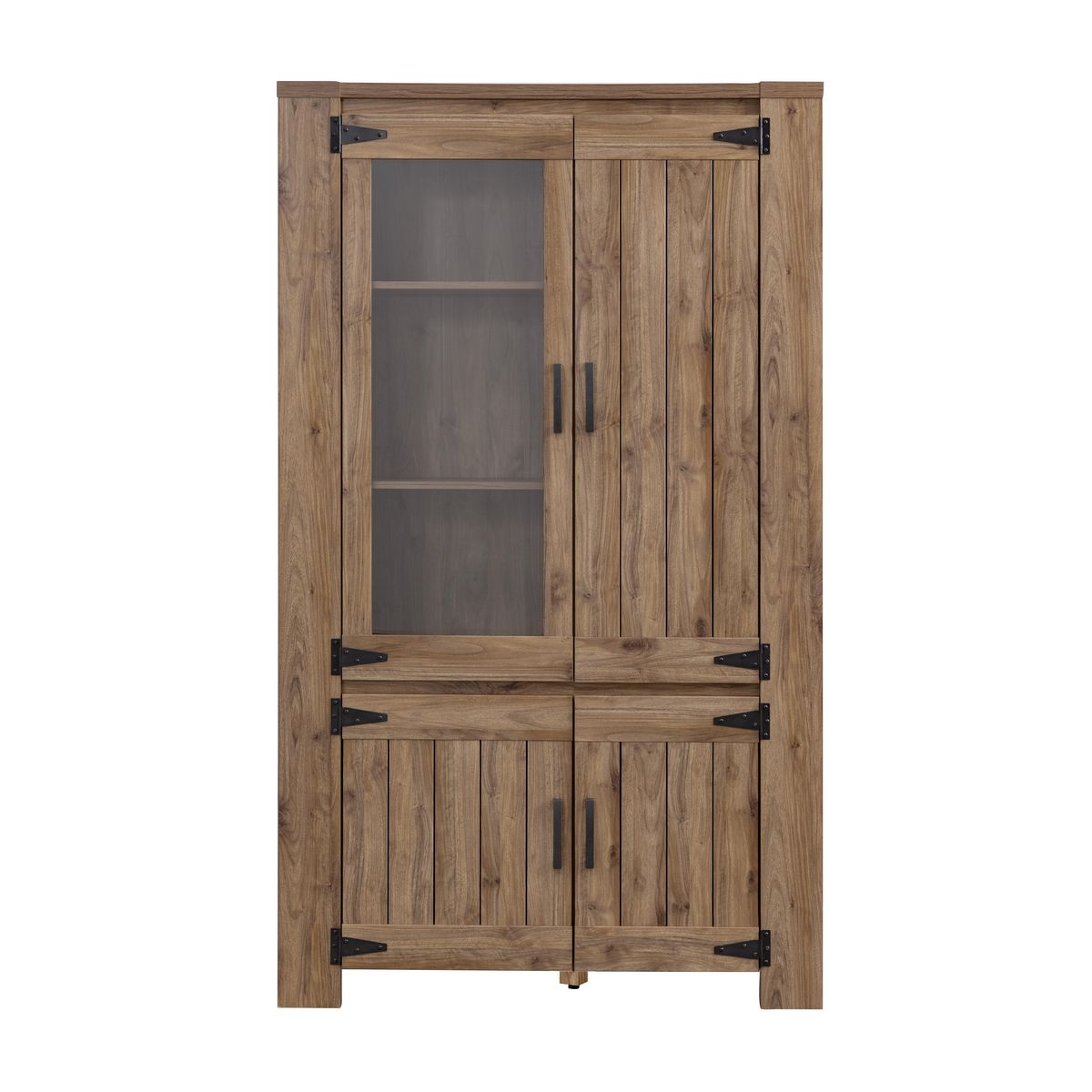 Buffet haut vitrine 4 portes L113cm LUCIEN